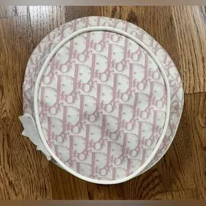 Women’s Christian Dior Oblique Trotter Monogram Bucket Hat Pink White Size 58 Christian Dior Pink Trotter Monogram Women Bucket Hat Size  main image 4